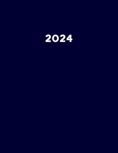 2024: Kalender XXL 2024 I A4 I 1 Seite / Tag mit Zeiteinteilung I 400 Seiten I Terminkalender I Office Planer I Kalenderbuch I Farbe Blau