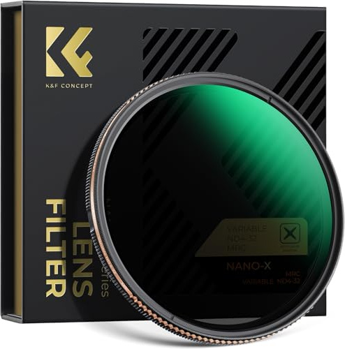 K&F CONCEPT ND Filter 67mm Variabler Graufilter ND4-32 (2-5 Blenden) | Nano-Xcel,FN715
