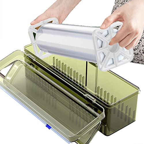 Samuliy Distributeur de Film Alimentaire avec Cutter Coulissant | Distributeur de Film Alimentaire pour Film étirable – Distributeur de Film Alimentaire