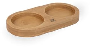 Plateau pour deux moulins, bambou, naturel