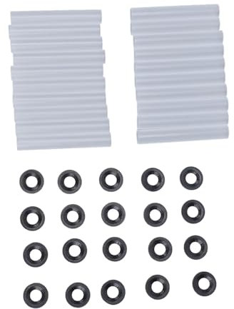 Manguitos de Rodillo Silenciosos para Bisagra de Puerta de Garaje para Tuercas de Eje de Rodillo de 11 Mm y 80 Mm de Longitud, Anillos de Rodamiento con Sellos