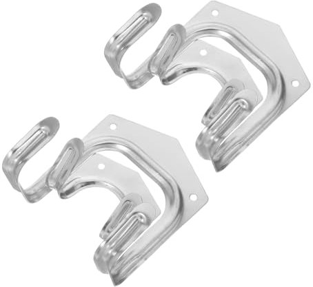 BUGUUYO 4piezas Estante Ganchos Metálicos Ganchos Almacenamiento Pared Para Herramientas Escaleras Cobertizos Garajes Jardín