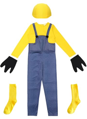 Carreuty Lot de 6 costumes d'Halloween pour adultes - Costume de film inclus - Pantalon, chapeau, gants, chaussettes pour homme et femme - Halloween - Carnaval - Cosplay