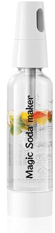Soda Maker Bottles,1L Portable Sparkling Water Maker Siphon Soda Machine for Refreshing Seltzer Cocktails Juices Fizzy Drinks at Home/Bar,Not includes 8g CO2 Cylinders