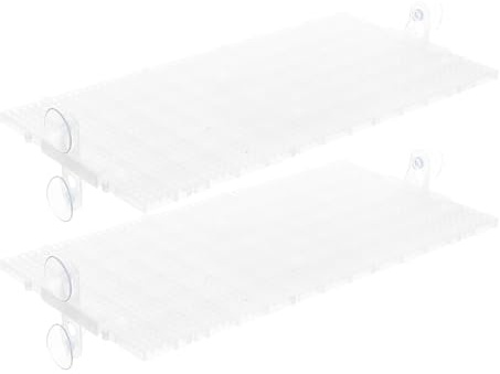 PENIKOKO Vassoio Divisorio in Griglia di Plastica Trasparente per Fioriere da Pannello di Isolamento Griglia per Acquascaping e Riproduzione Mista Base Rialzata Piedini