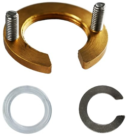 Faucet Retainer Loosening Cap with Fastening Circlip Washer with Antiloosening Nut for Wash Basin Tap Replacement Washer Hot Cold Water,Faucet Fixing Tool for Kitchen and Bathroom