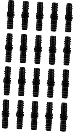 AKOOSY 20 Piezas Conectores Rectos para Mangueras de Jardín Accesorios para Sistema de Riego por Goteo Césped
