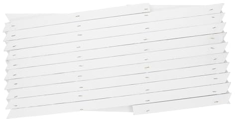 AKOOSY Treillis Extensible Mural Bois Blanc pour Plantes Grimpantes Clôture Réglable Support Décoratif Intérieur et Extérieur Panneau Polyvalent pour Jardin et Façade