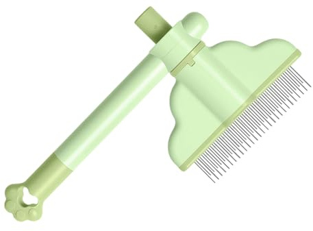 Flohkamm – Edelstahl 17x10cm Tierpflege-Rechen & Bürste | Kräuselkamm Für Volumen Und Glanz, Nass-/Trockenbürste Für Welpe, Kätzchen, Haustierbad, Innen-/Außenmassage