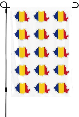 Bandera de Rumania resistente a la intemperie, bandera de doble cara, 71 x 102 cm, decoración de temporada para jardín, patio y porche