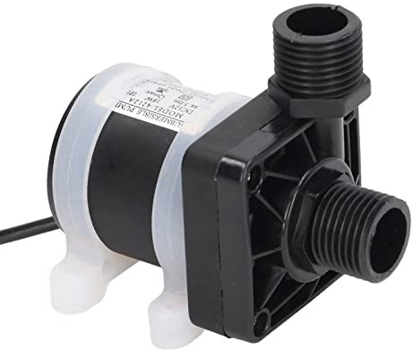 SIXRUN Piccola Pompa Sommergibile ABS Brushless DC12V 20W Mini Pompa Fontana 800L H IPX8 Circolazione dell'Acqua Silenziosa 5m Sollevamento per Acquario Acquario Fontana da Giardino