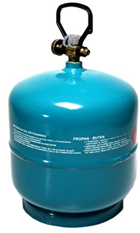 Leere befüllbare Gasflasche 3 kg Propan Butan Gas