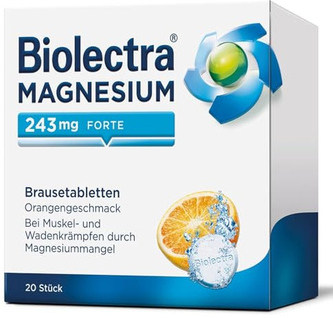 BIOLECTRA Magnesium 243 mg forte Orange Brausetab. 20 St