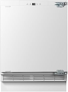 Cookology CBUFZ601 95 Litre Capacity Integrated Built In Undercounter Freezer, Adjustable Temperature Control and Legs, Reversible Door and 4 Star Freezer Rating - in White