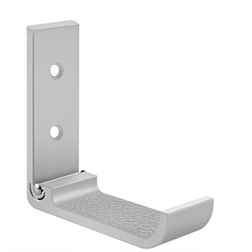 Geekria Foldable Aluminium Soporte para Auriculares, Wallmount Hook, Headphone Hook, Headset Hanger (Plata)