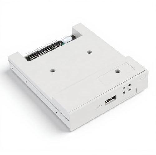 Wendry USB Floppy Emulator Built-in Memory 3.5in 1.44MB USB SSD Floppy Drive Emulator Plug and Play 34-pin Floppy Disk Drive Interface, 5V DC Power Supply