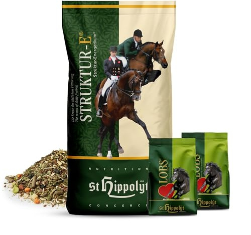 St. Hippolyt Struktur Energetikum 20 kg – Kräuterreiches Futterkonzentrat für natürliche Vitalität + 2 x 1 kg Belohnungs-Lobs