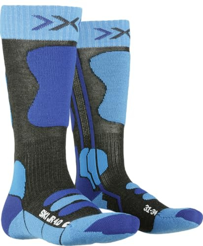 X-SOCKS Chaussettes ski junior 4.0 Chaussettes de ski Mixte Enfant Bleu S (Taille Fabricant: 24-26)