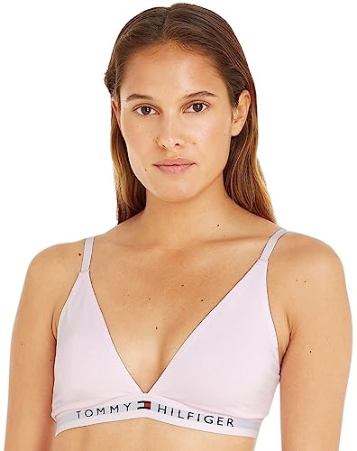Tommy Hilfiger Triangel-bh för dam stretch, Rosa (Ljusrosa annan version), XL