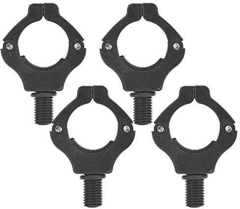 Vbest life 4PCS Magnethalterung Kopf Angelrute Automatische Einstellung Angelrute Hecklehnenhalter Werkzeugzubehör(Schwarz)