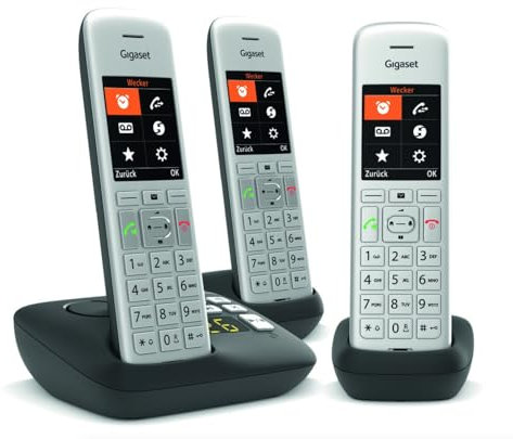 Gigaset CE575A Trio DECT Mobilteil Silber-Schwarz