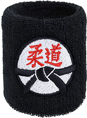 Bandeau Anti-Transpiration pour Homme avec Broderie Arts Martiaux - karaté Absorbant, en éponge, Cadeau pour Le Fitness et Les Arts Martiaux