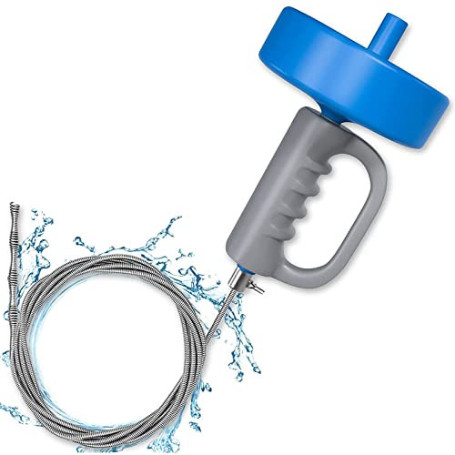 Stura Lavandini E Scarichi, Sturalavandini A Spirale, Coclea di Drenaggio Perfetta per Rimuovere Ingorghi di Lavandino, Lavello Tubature Scarico Doccia, Cucina, Stura WC Sonda Sturatubi,33ft