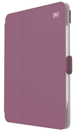 Speck Case for iPad Pro 4th Generation 11 Inch - Drop & Camera Protection, Slim Multi Range Stand, Apple Pencil Holder - Plumberry/Crushed Apple/CrepePink
