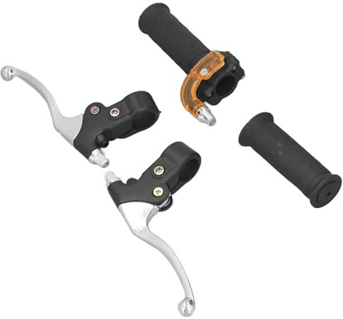 Palancas De Freno Juego De Manijas Del Acelerador, 22 Mm Antideslizante Izquierda Derecha Giro Acelerador Empuñaduras Juego De Palancas De Freno Para Motocicletas 47cc 49cc 2 Tiempos Dirt Bike ATV