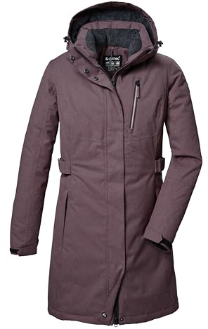 killtec Damen Funktionsparka/Parka mit abzippbarer Kapuze KOW 303 WMN PRK, malve, 40, 41815-000