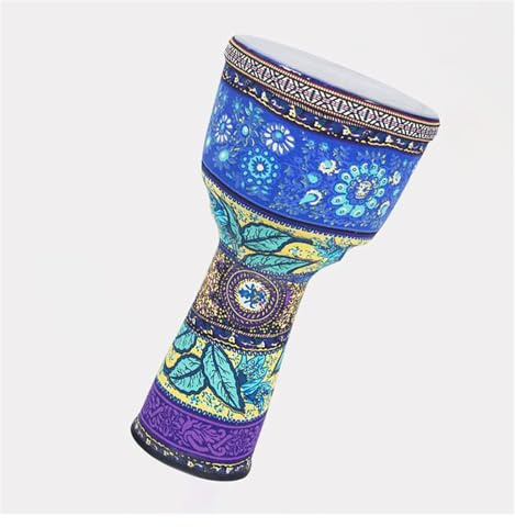 Djembe Trommel 8 Zoll Ungestimmter PVC-Körper, Leichtes Djembe-Tamburin Für Traditionelle Djembe, Anfänger Und Erwachsene (Color : B)
