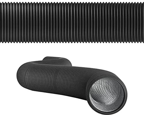 Entlüftungsschlauch für Trockner – Lüftungsschlauch 10/16 Fuß für Trockner | Flexibler Luftkanal aus unisoliertem PVC | Abluftschlauch aus PVC ble