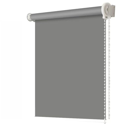 Customized Size Roller Blind for bedroom Living Room, Thermal Insulated Window Roller Blind Plain Roller Shades, Easy Fit Window Curtain (Gray)