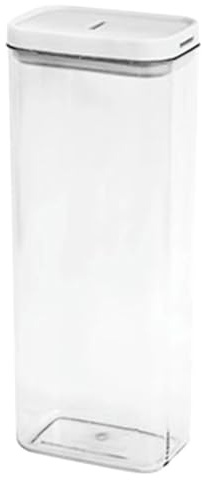Amosfun Airtight Spaghetti Storage Jar, 1800ml Clear Plastic Pasta Container, for Kitchen Pantry Organisation, Noodle & Cereal Keeper for Home Cooks, Meal Preppers
