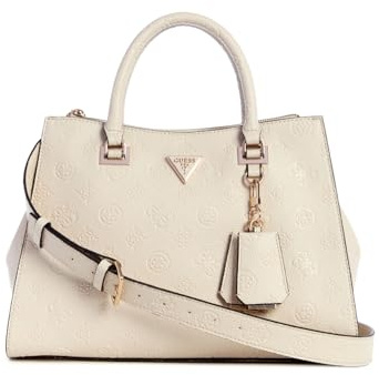 GUESS Cresidia Society Satchel Bone