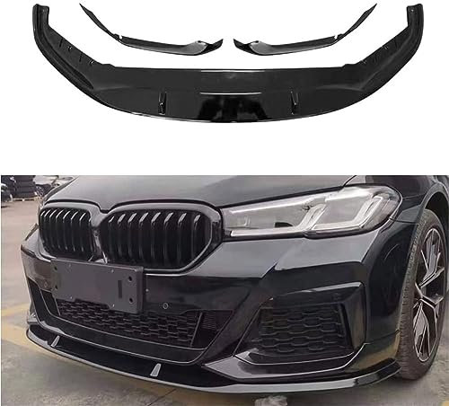 YHQKJ Auto Frontspoiler Lippe für BMW 5 Series G30 G38 2021, Spoilerlippe Splitter Frontstoßstange Lip Spoiler Antikollisionsschutz Body Kit Zubehör