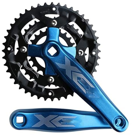 Fahrrad-Kurbelgarnitur Mit Vierkantloch, 9-Gang, 3-Fach, 64/104 BCD, Grifflänge 170 Mm, Kompatibel Mit: 8/9/10/11-Gang, Fahrrad Kurbel Für Mountainbikes/Rennräder D
