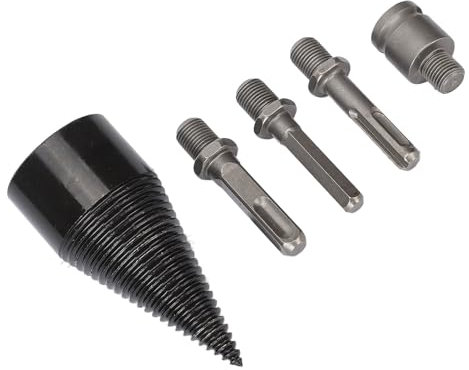 5 Pcs Duty Wood Log Splitter Drill Bit Set for Quick and Efficient Wood Splitting