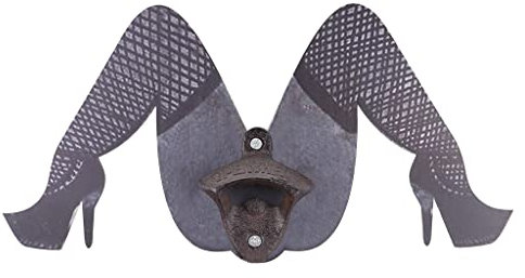 Gambe divertenti apribottiglie vintage pratico ferro metallo arte divertente gambe forma apribottiglie manuale per birra domestico apribottiglie