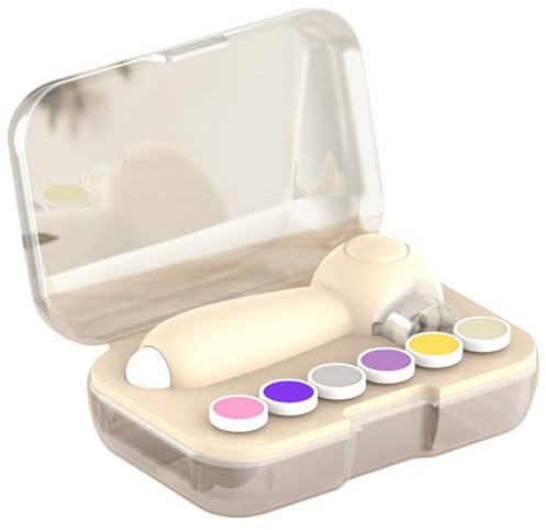 Lima de uñas de bebé eléctrica para cuidado de uñas de bebé con tijeras de luz LED, recortadora de uñas para recién nacidos, bebés y adultos