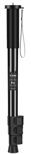 Monopié de aleación de aluminio con soporte de fotografía de altura ajustable para cámaras DSLR y para senderismo, monopié profesional de 47-150 cm