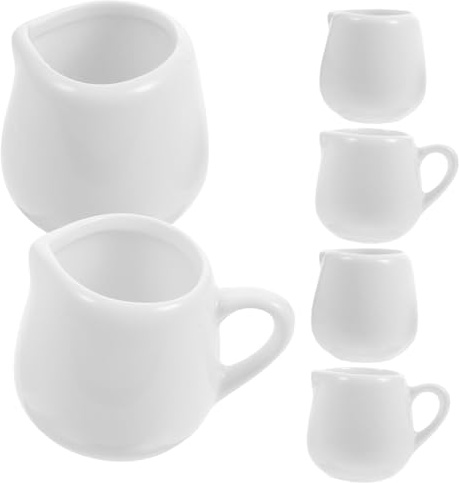Ipetboom Set 6 Pezzi Tazze Per Salsa e Bicchieri Di Latte in Ceramica, Pratiche Tazze Da Caffè Resistenti e Versatili Per Cucina e Servizio