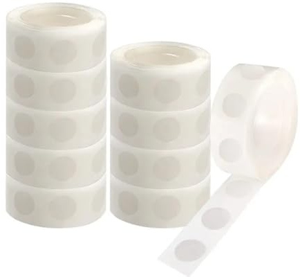 1000 Stück transparente doppelseitige Klebepunkte, 1,2 cm, unsichtbare selbstklebende Aufkleber für Ballon, Hochzeit, Foto, Wand, Zuhause, Party, Dekoration, doppelseitiges transparentes Klebeband