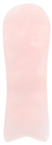 Healvian Rosa Kristall Gua Sha Massagegerät für Gesicht und Körper mit Beruhigender Hautpflegefunktion Natürliches Massagebrett für Entspannende Schönheitsroutine