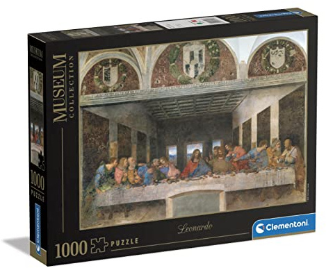 Clementoni Museum Collection - Leonardo Das Abendmahl Puzzle - 1000 Teile | Museum Collection, Geschicklichkeitsspiel für die ganze Familie, Erwachsenenpuzzle ab 14 Jahren Mehrfarbig, 31447