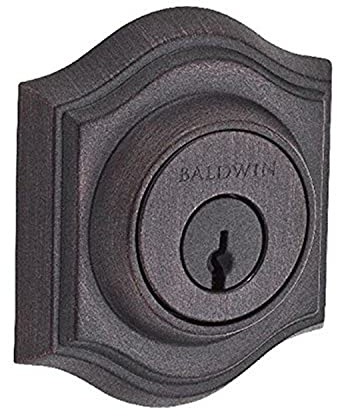 Baldwin Reserve DCTAD112S Double Cylinder Traditional Arch Deadbolt with Smartkey Venetian Bronze Finish