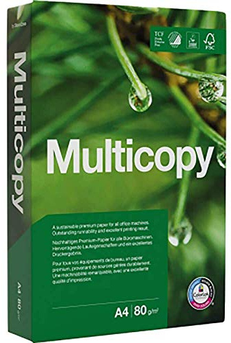 Kopieringspapper MultiCopy, A4, 80 g/kvm, vitegrad 168 CIE, vit