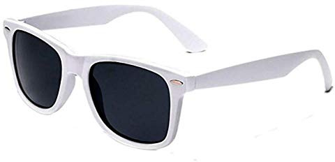 Boolavard ® 4026 Lunettes de soleil modèle Nerd (Teninte Blanc)