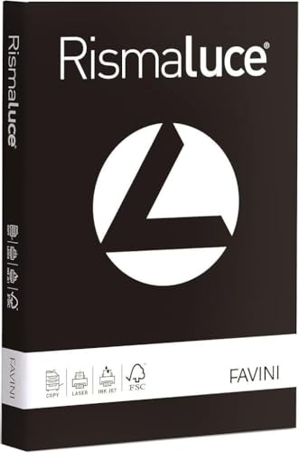 Favini Rismaluce – skrivarpapper (A4 (210 x 297 mm), universell, svart, 200 g/m², 50 ark)