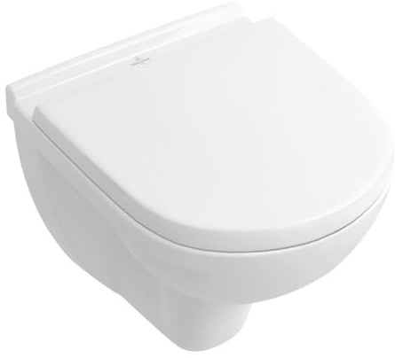 Villeroy & Boch Tiefspülklosett spülrandlos Compact O.novo 360 x 490 mm Weiß mit CeramicPlus, 5688R0R1
